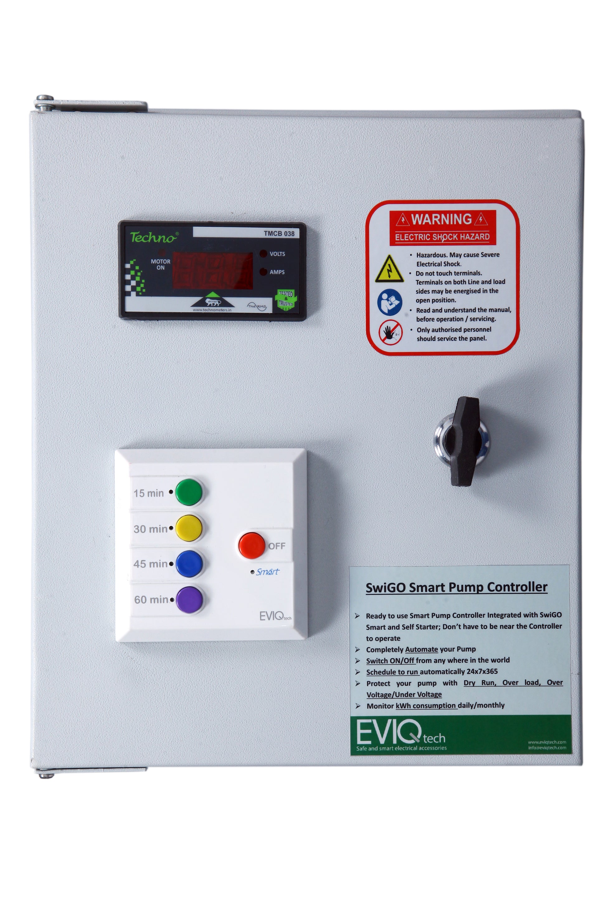 Smart Pump Controller for Single Phase Submersible Pumps – EVIQtech