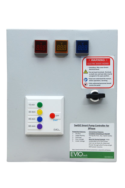Smart Pump Controller for Three Phase pumps - All in One